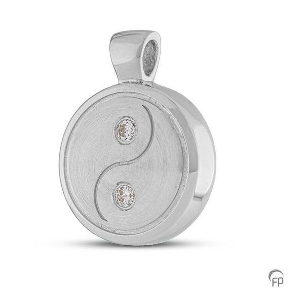 Atlantis duo assieraad zilver Yin Yan