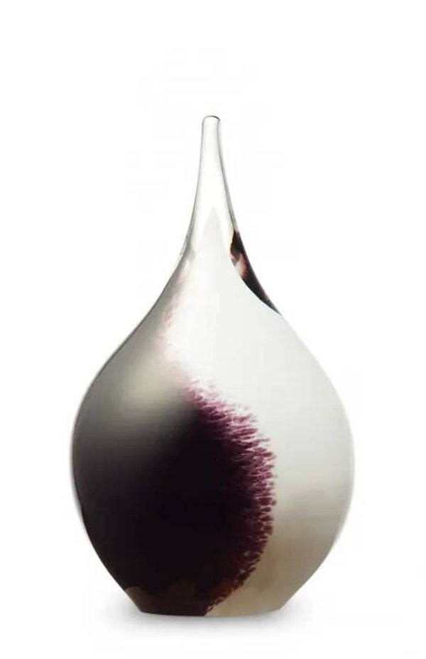 Eeuwige roos druppel small Zwart-Wit