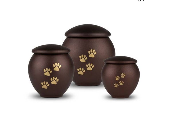 Metaal dierenurn klein - Bronze Memory Small