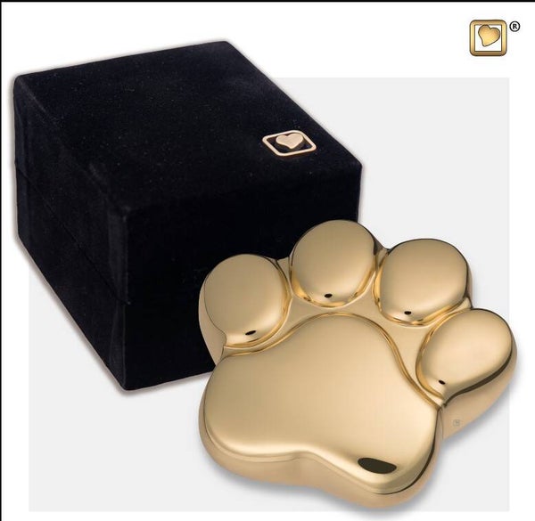 LovePaw mini urn poot goudkleurig