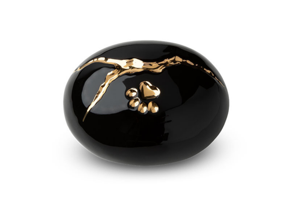 Keramische dierenurn Kintsugi