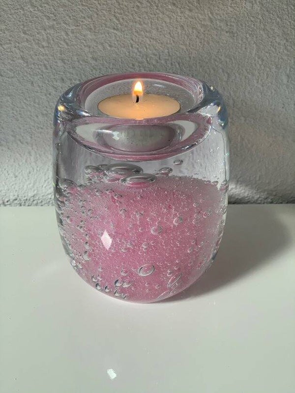 Eeuwige roos Stardust theelicht roze