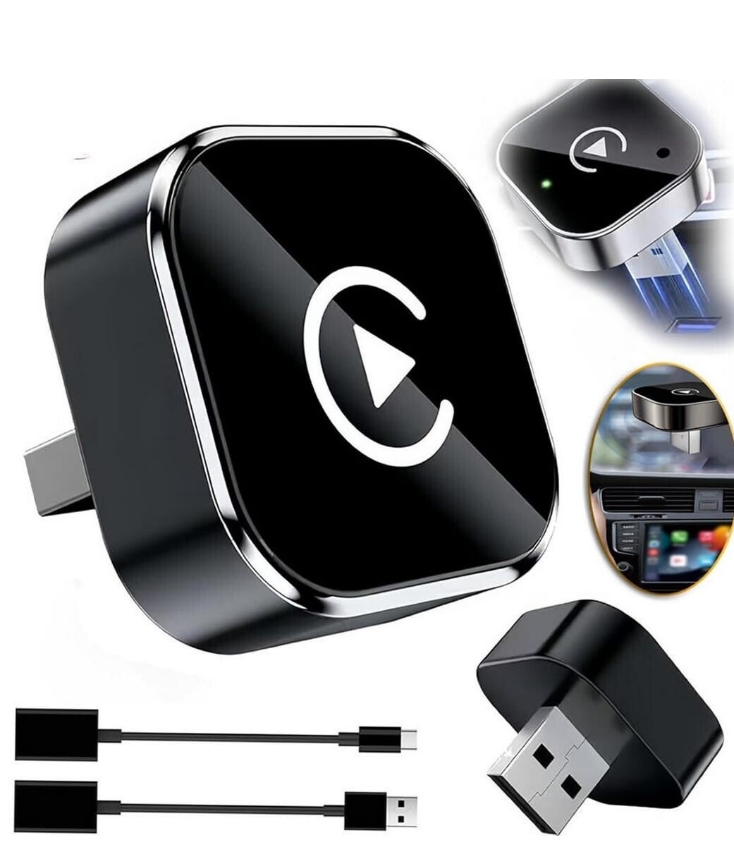 2-in-1 Draadloze CarPlay- en Android Auto-Adapter