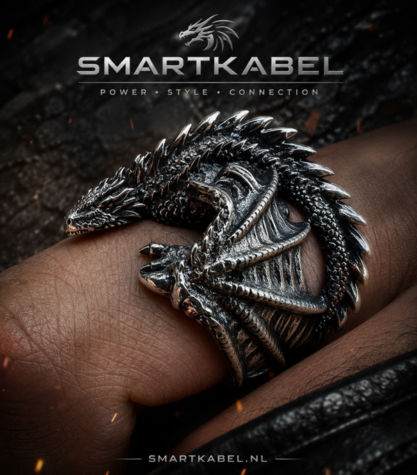 Drakenring – Stoer & Krachtig – Universeel Verstelbaar