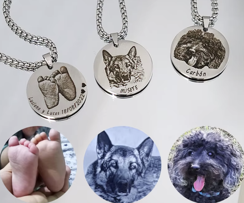 ketting met foto hanger