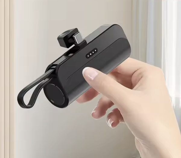 Powerbank 10000mAh Snellader – Met Ingebouwde USB-C Kabel & 45W Snelladen