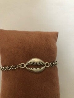 jasseron dik schelp armbandje zilver