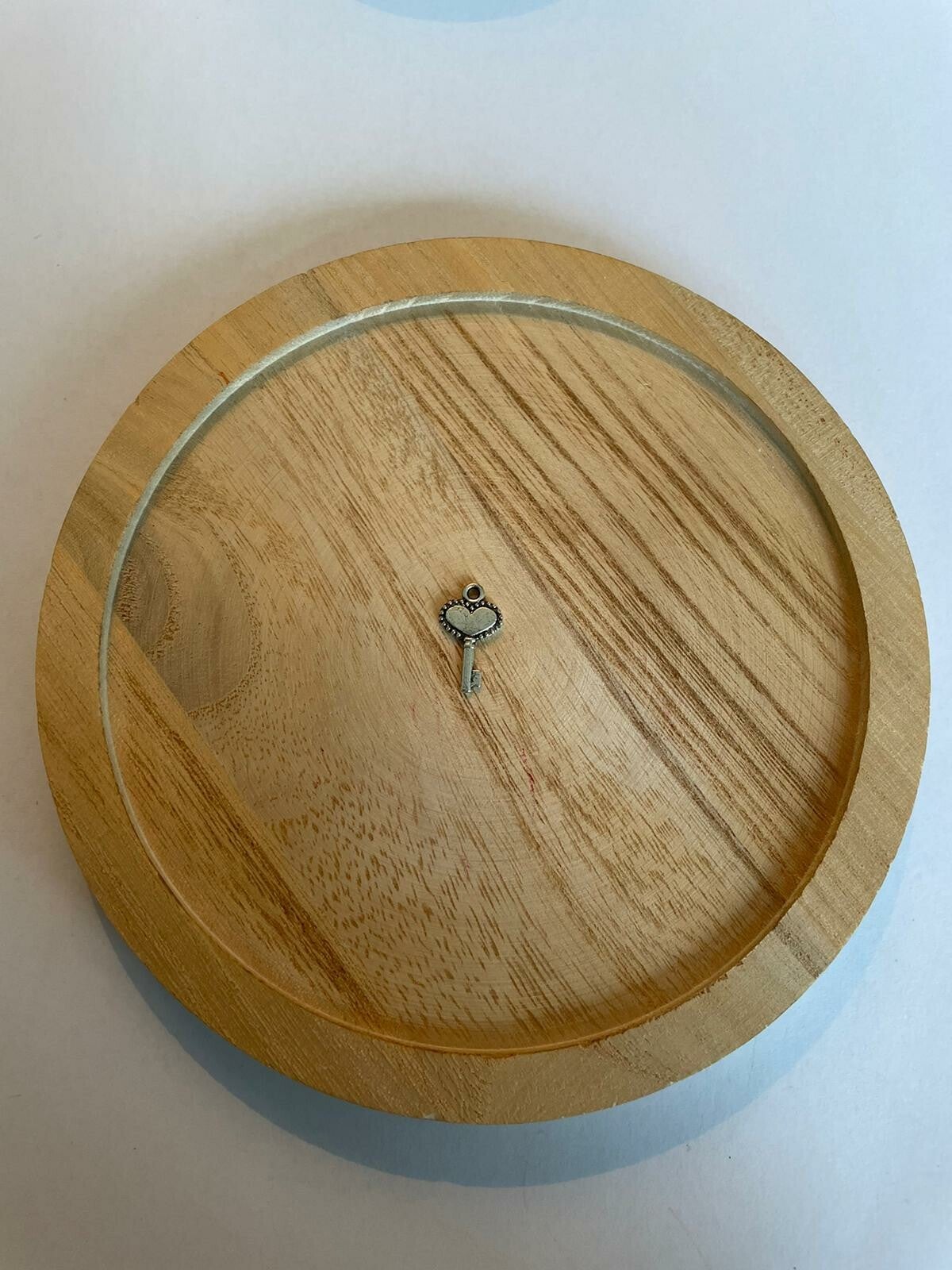 hart sleutel bedel zilver