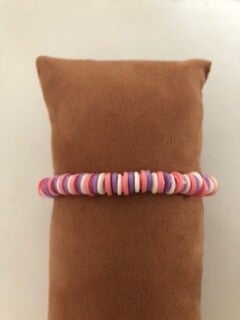 katsuki rose, paars en wit armband