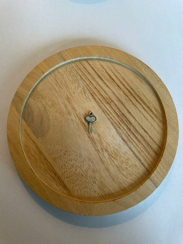 hart sleutel bedel zilver