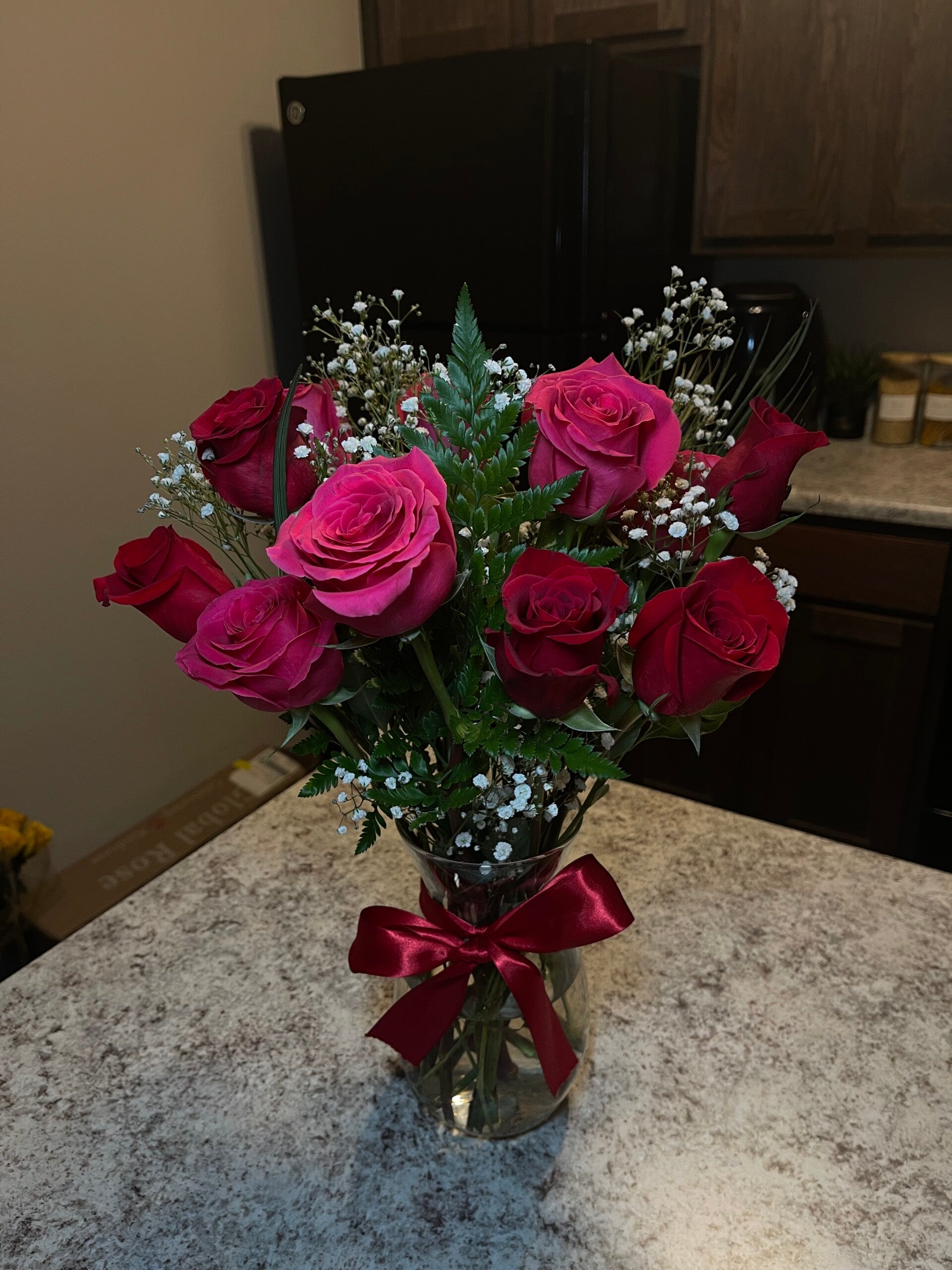 one dozen roses