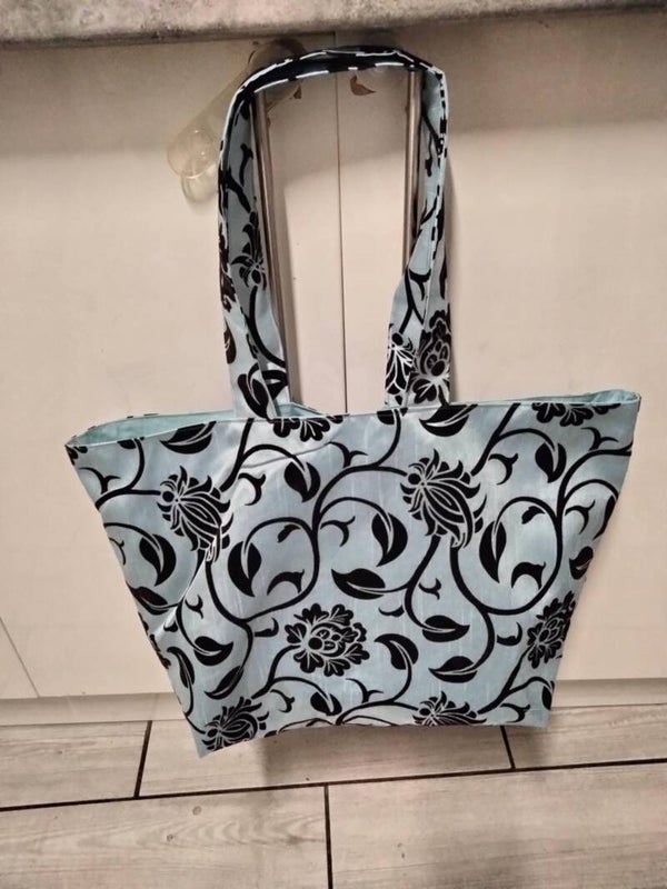 Sac cabas en tissus coton doublé