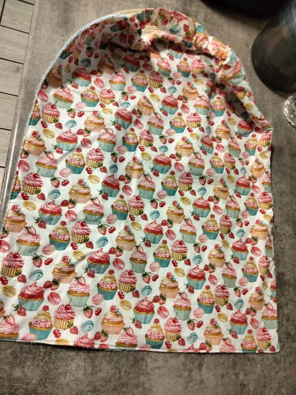Bavoirs adulte élastique en coton et éponge