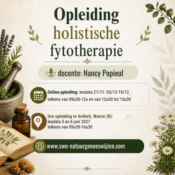 opleiding holistische fytotherapie 5-6 juni 2027