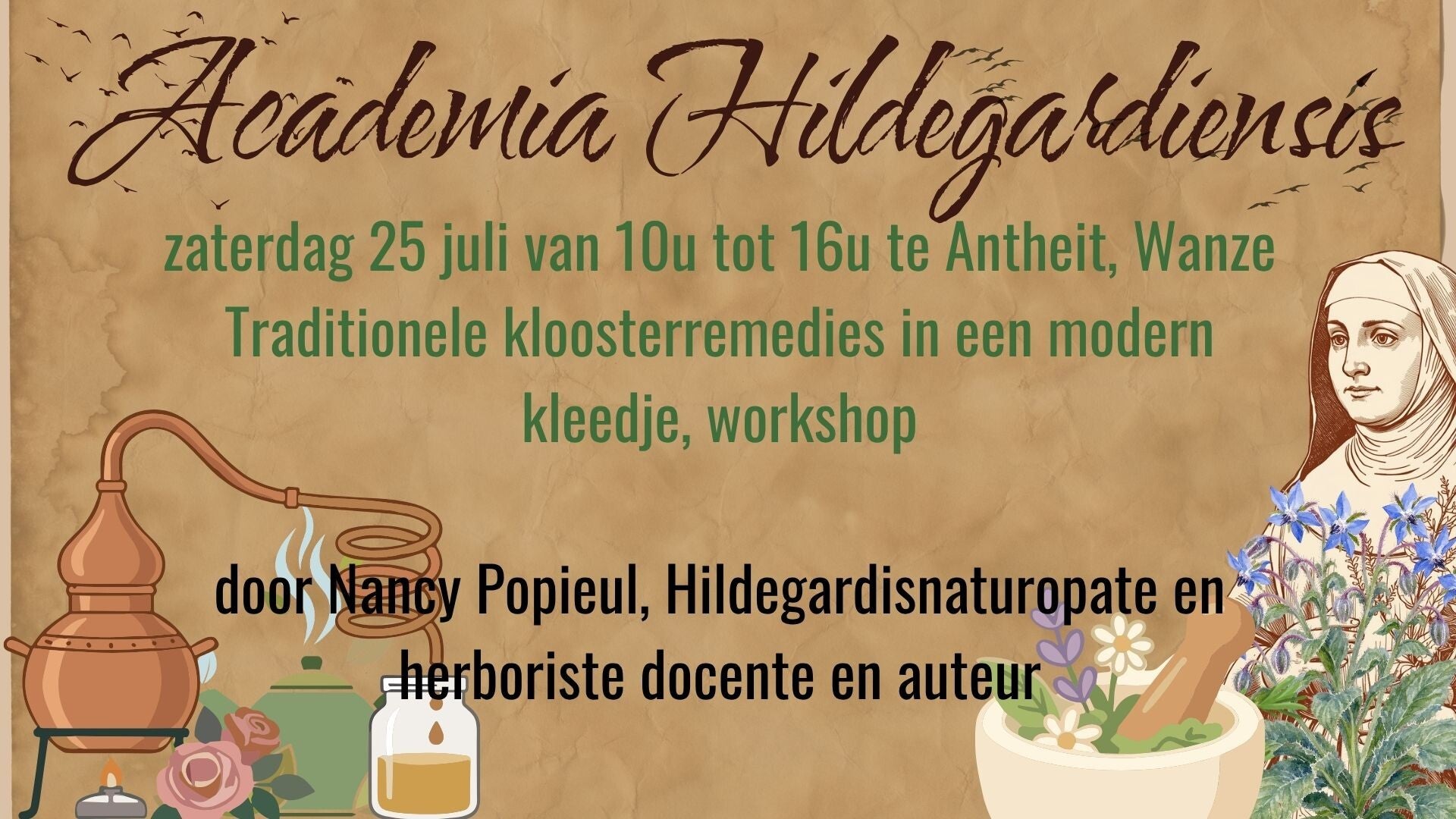 kloosterremedies in een modern kleedje zaterdag 25/07/2026 Antheit
