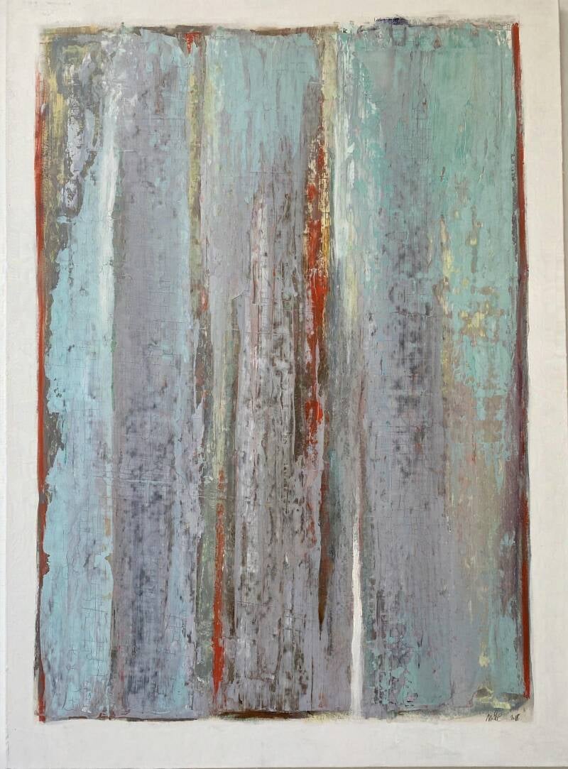 2017, Acrylique sur papier marouflé, 110 x 75 cm painting-artwork-Carlier-Voisin