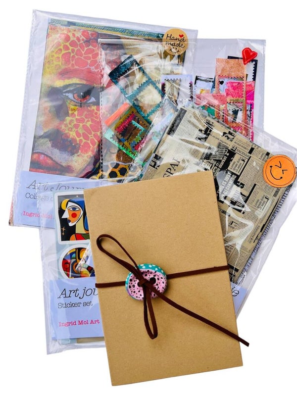 Art Journal snoepzakje (craft paper)