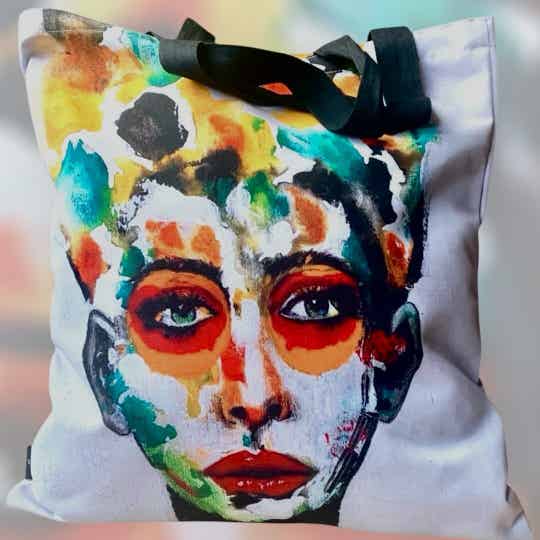 🌟 Tote bag ‘Ember Spirit’ – Dubbelzijdig bedrukt & duurzaam