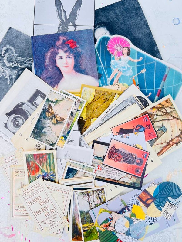 Vintage Treasure Box – 175 gram oude papierschatten