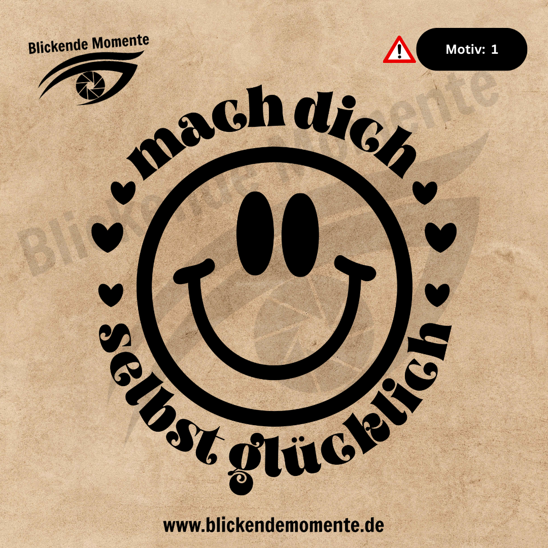 Bügelbilder - Smile
