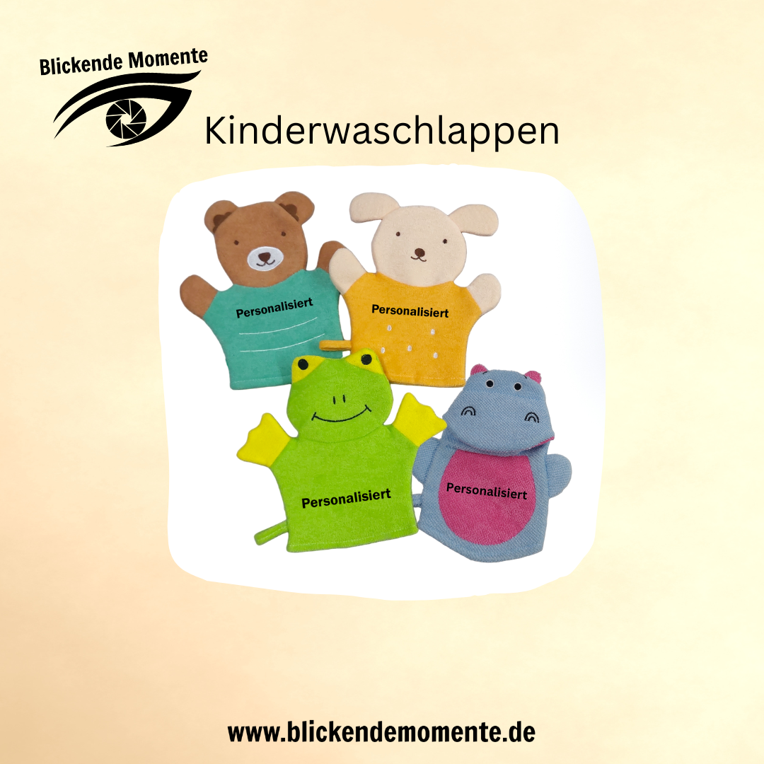 Kinderwaschlappen - individuell - personalisiert