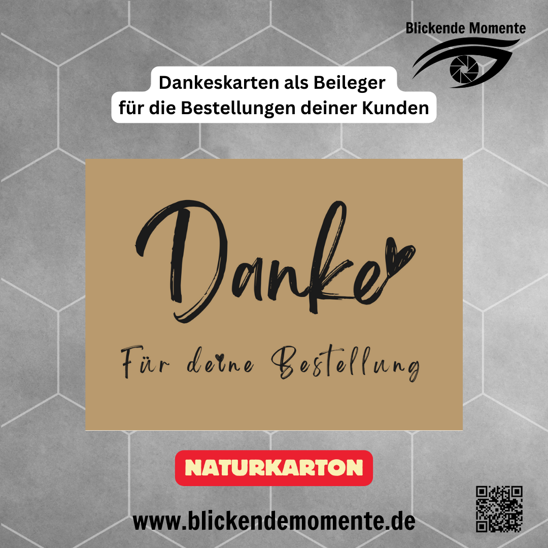 Dankes-Karten für deine Kunden (je 25 Stück)