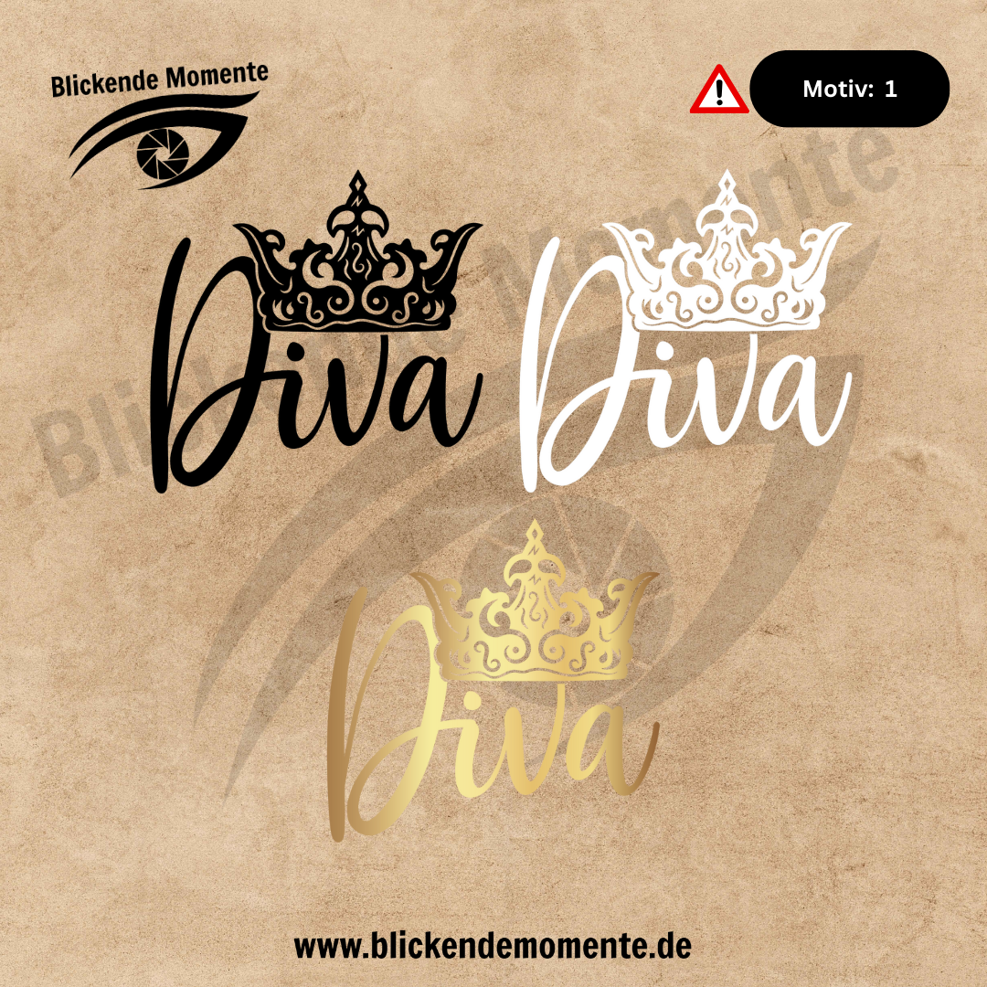 Bügelbilder - Diva