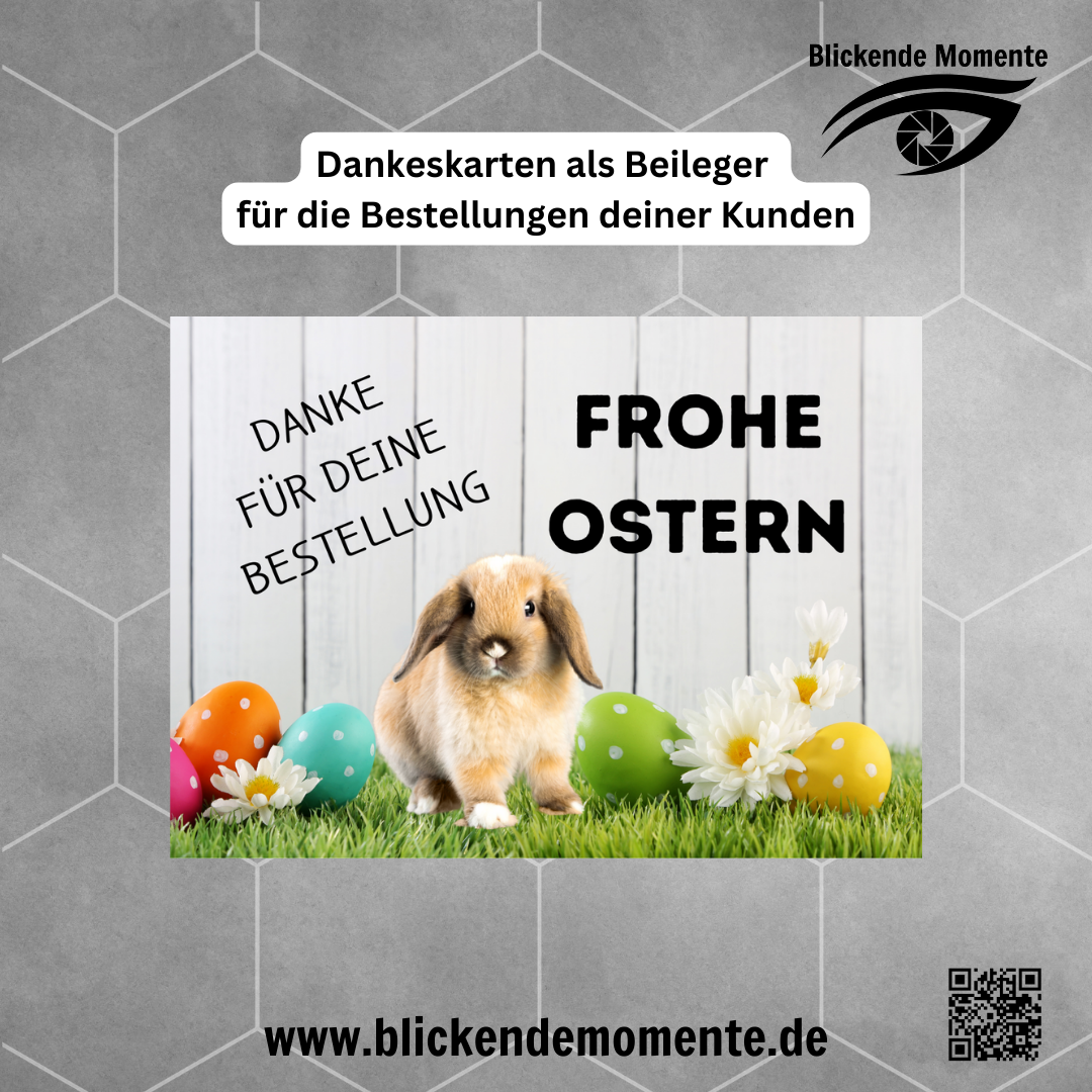 Dankes-Karten für deine Kunden (je 25 Stück)