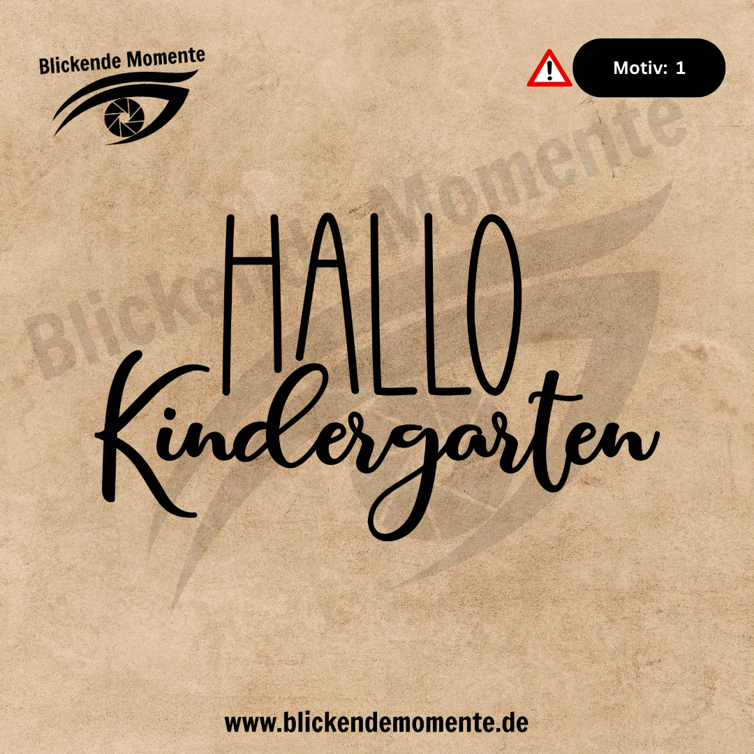 Bügelbilder - Kindergartenkind