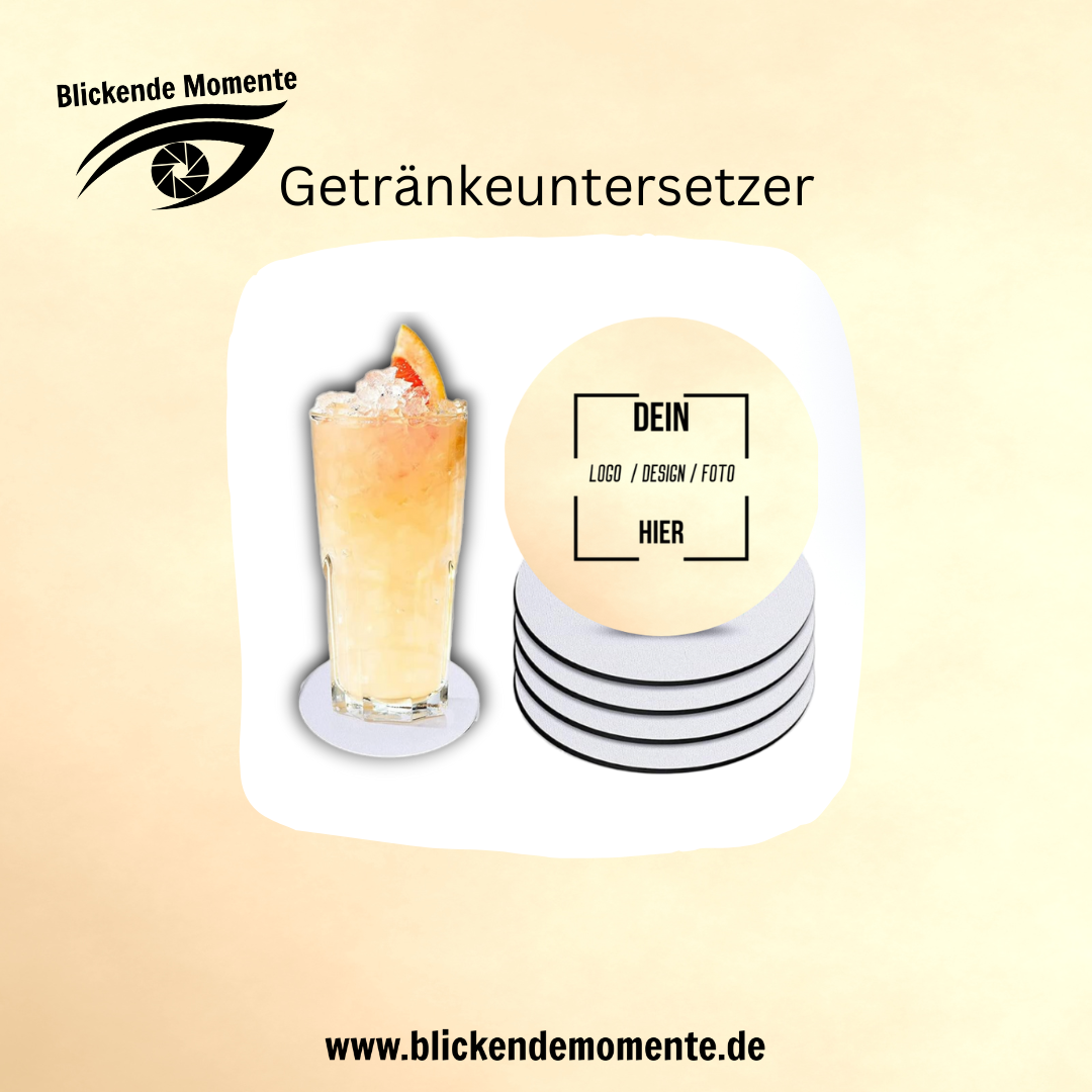 Getränkeuntersetzer - individuell - personalisiert