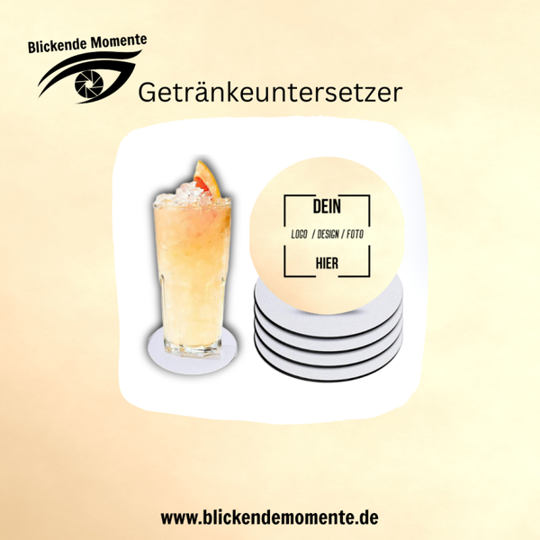 Getränkeuntersetzer - individuell - personalisiert