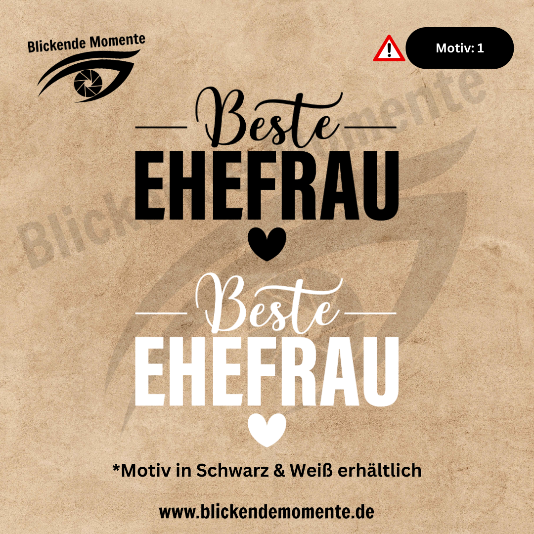 Bügelbilder - Frau & Mann