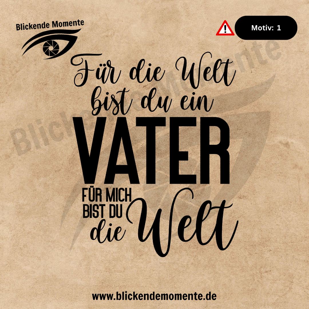 Bügelbilder - Papa