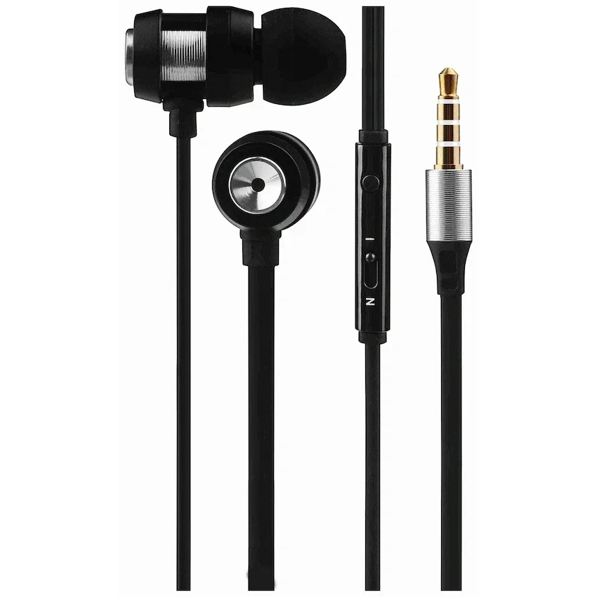 Écouteurs filaires VOLKANO VK-1007 – Série Alloy (Grise)