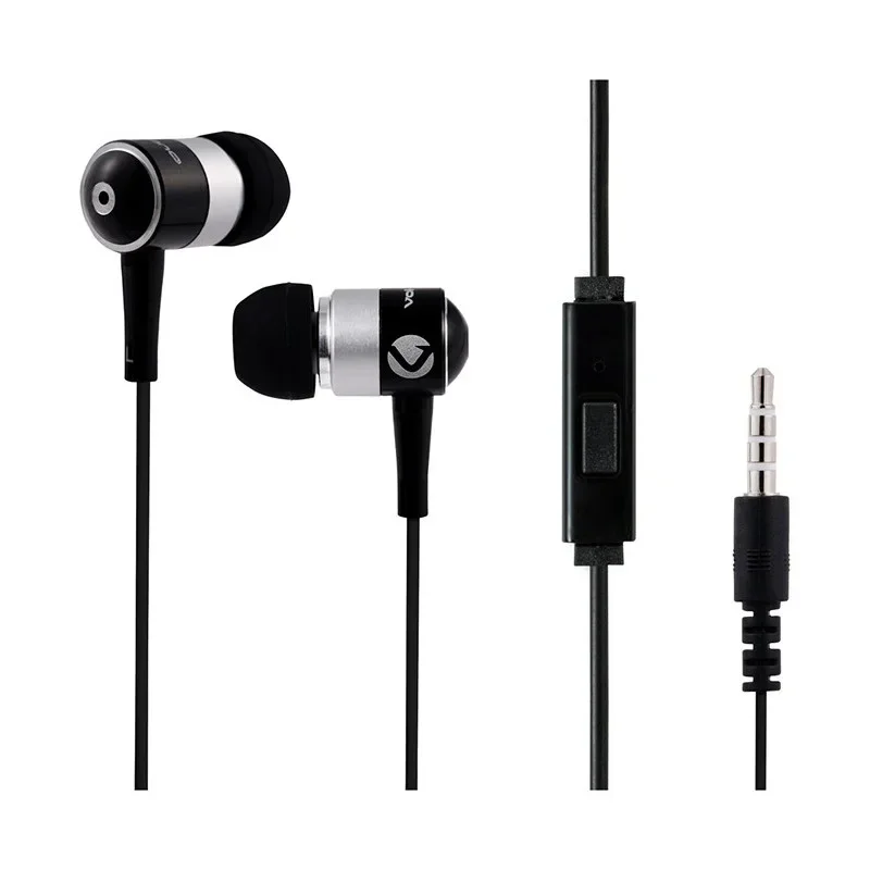 VOLKANO Stannic Series – Écouteurs avec Micro (Noir)