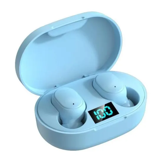 Ecouteurs Bluetooth sans Fil nouvelle génération 2022 5.0 Hi-FI Stéréo kit mains libre Bleu