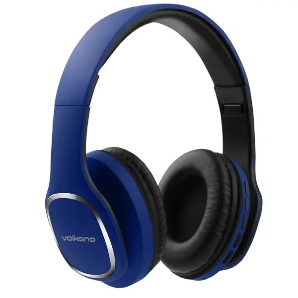 VOLKANO VK‑2002‑BL – Casque Bluetooth Phonic Series (Bleu)