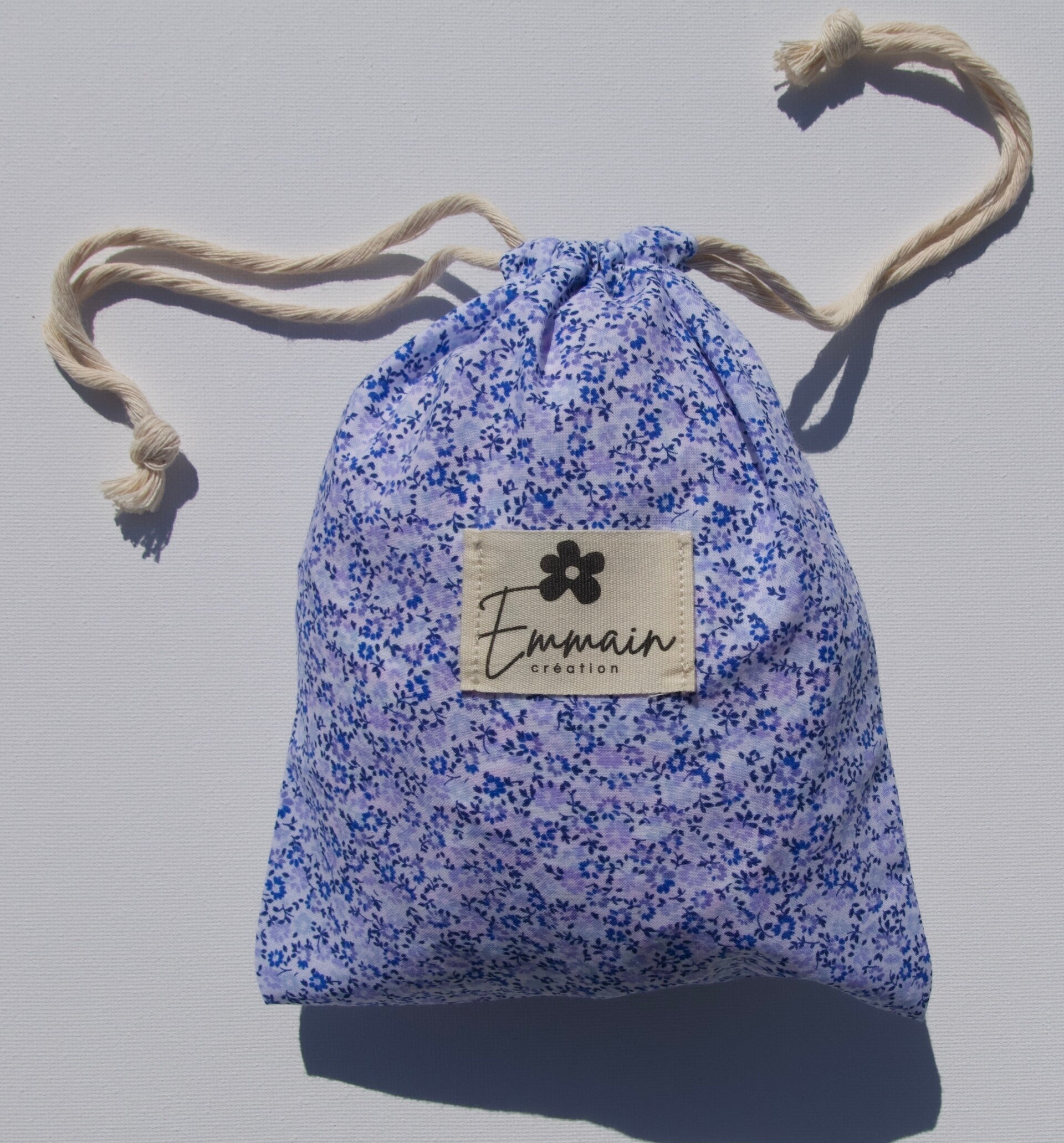 Pochon Taille S Fleur Bleue