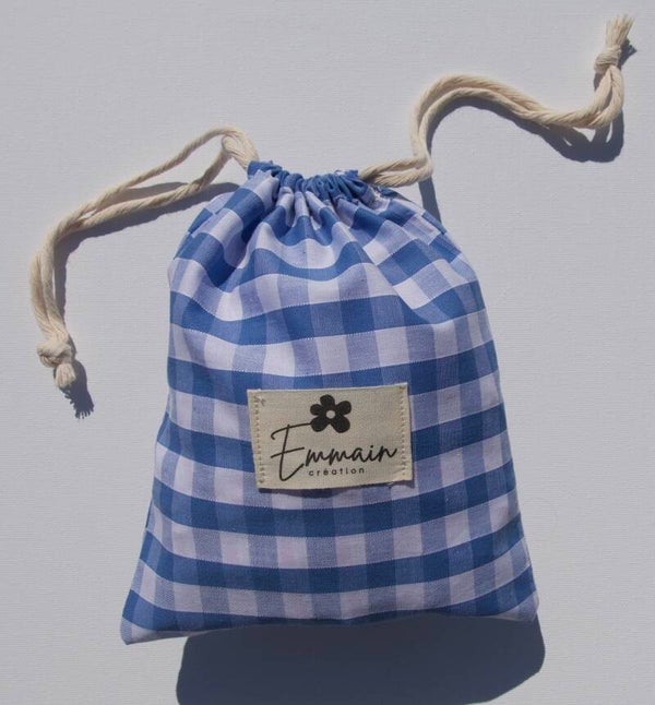 Pochon Taille S Vichy Bleu