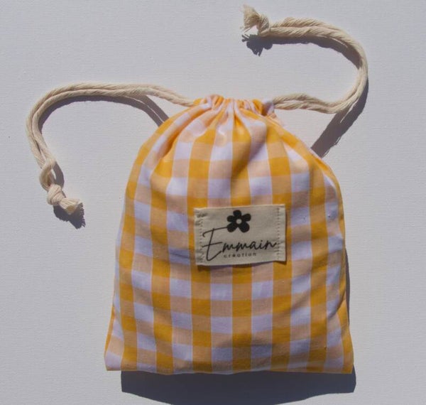 Pochon Taille S Vichy Jaune