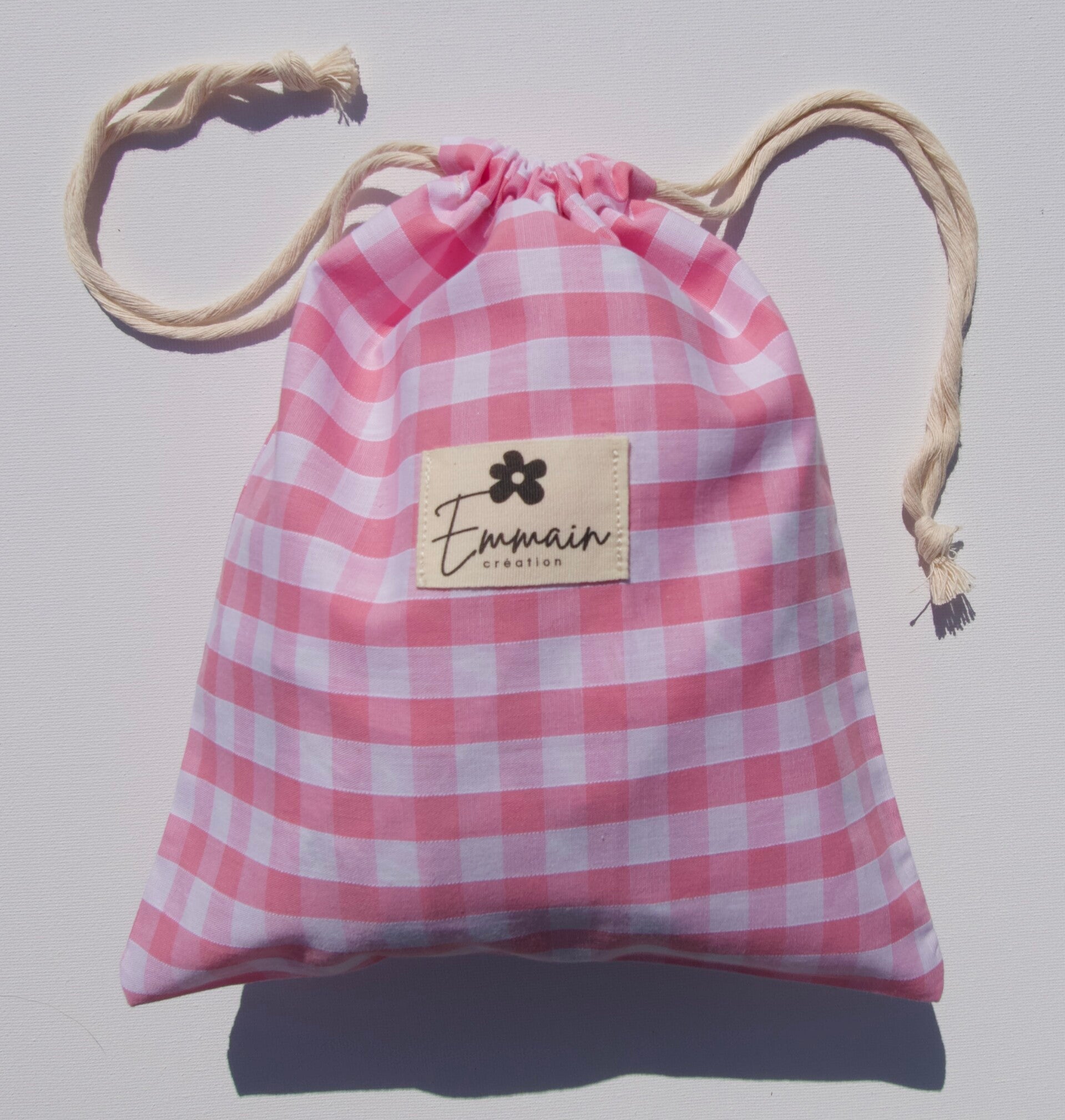 Pochon Taille M Vichy Rose