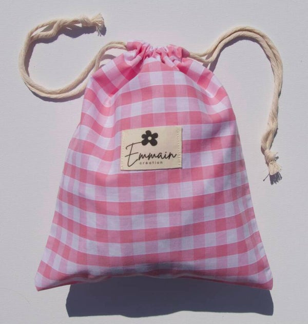 Pochon Taille M Vichy Rose