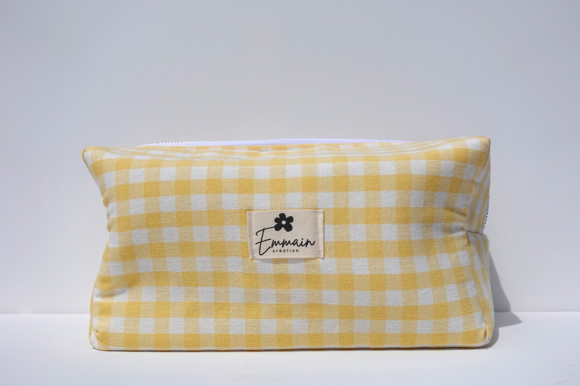Trousse de Toilette XL  Vichy Jaune