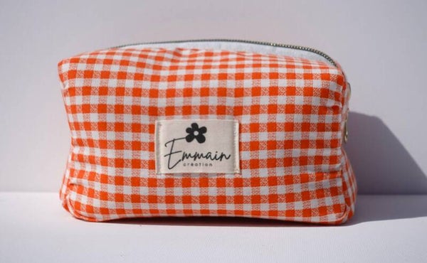 Trousse de Toilette Vichy Orange