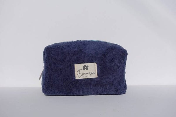 Trousse de Toilette en Éponge Bleu