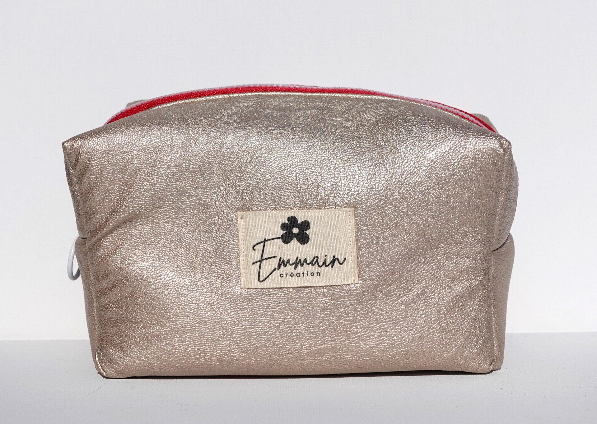 Trousse de Toilette en Cuir Blanc