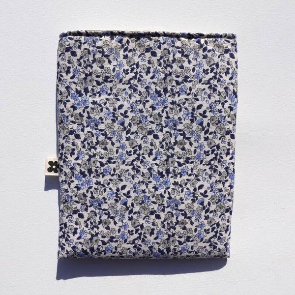Housse de Liseuse Fleurie Bleu