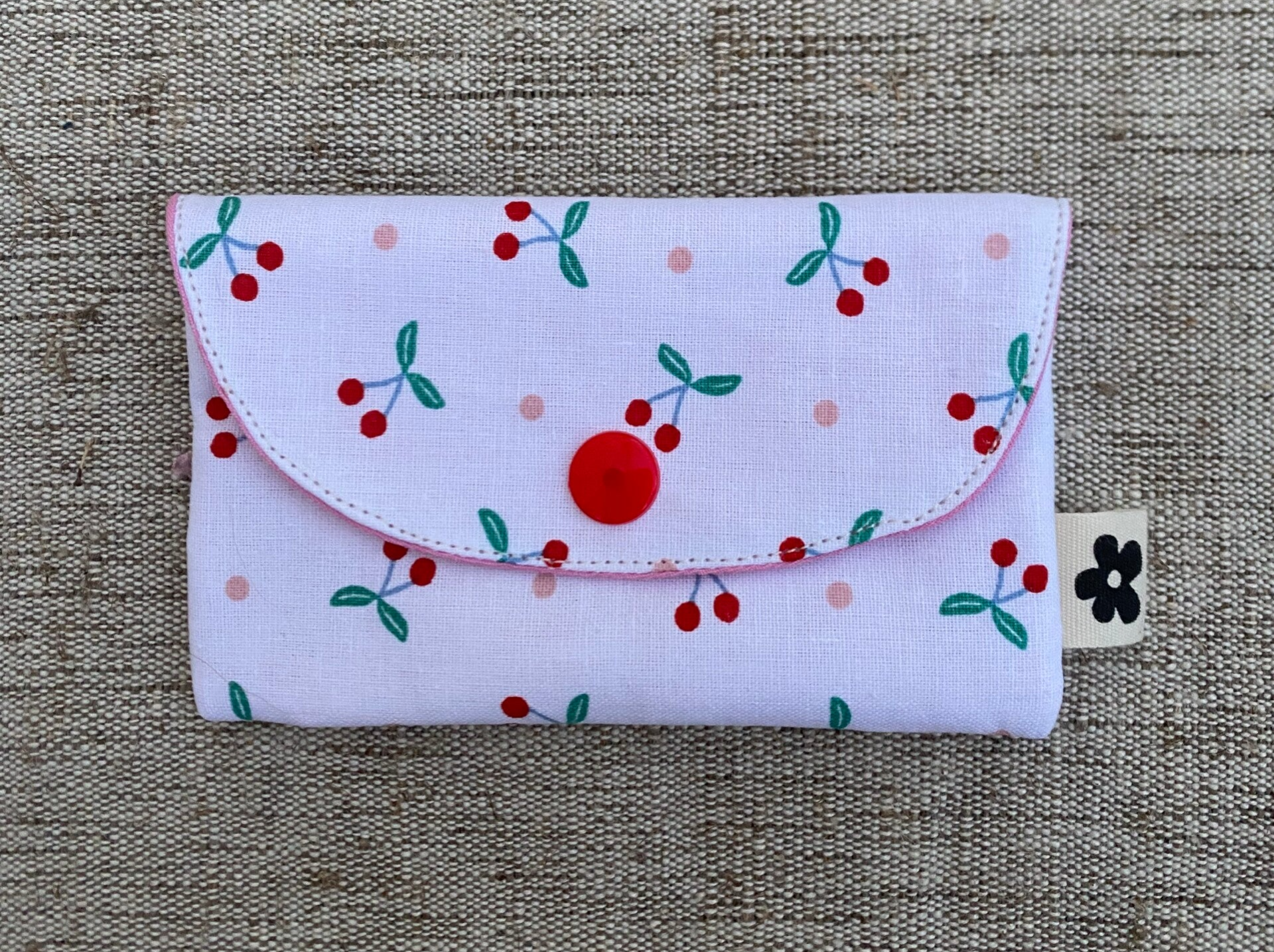 Porte-Cartes Motif Cerises