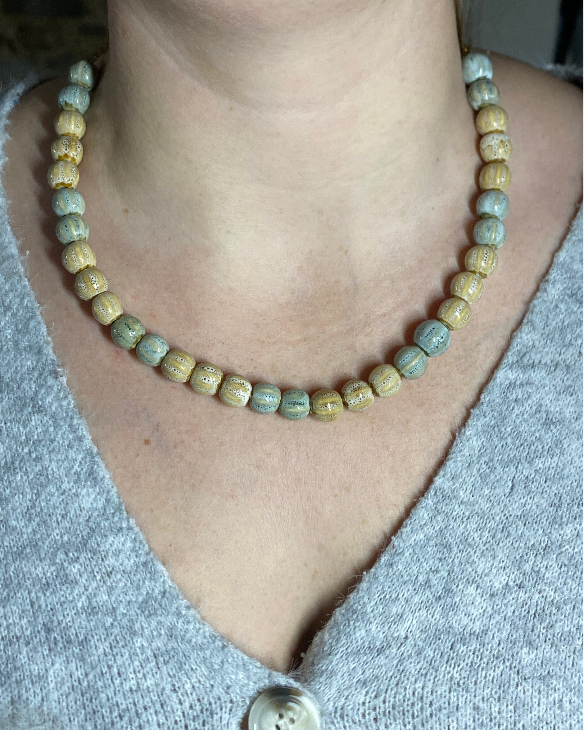 Collier grosses perles