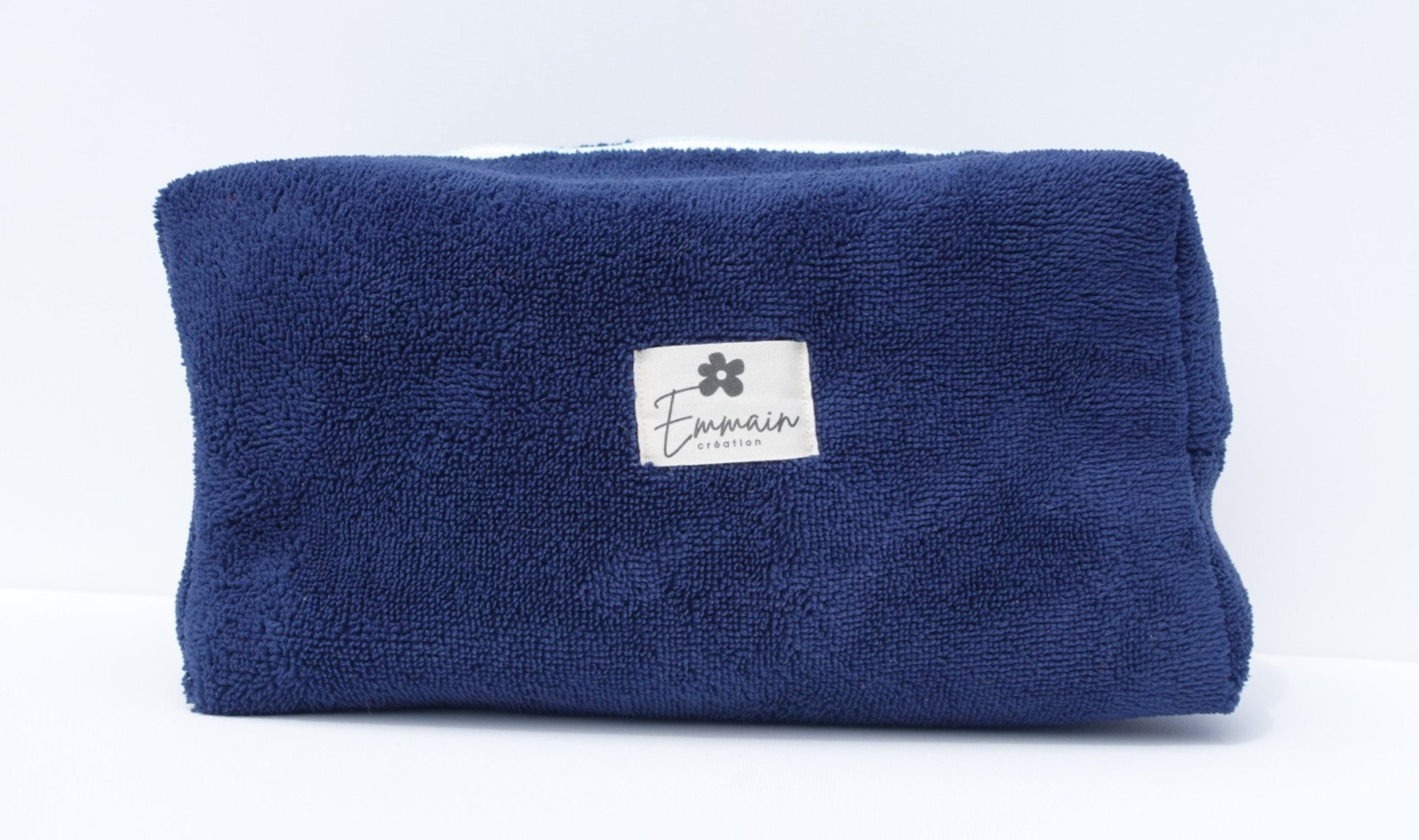 Trousse de Toilette XL en Éponge Bleu